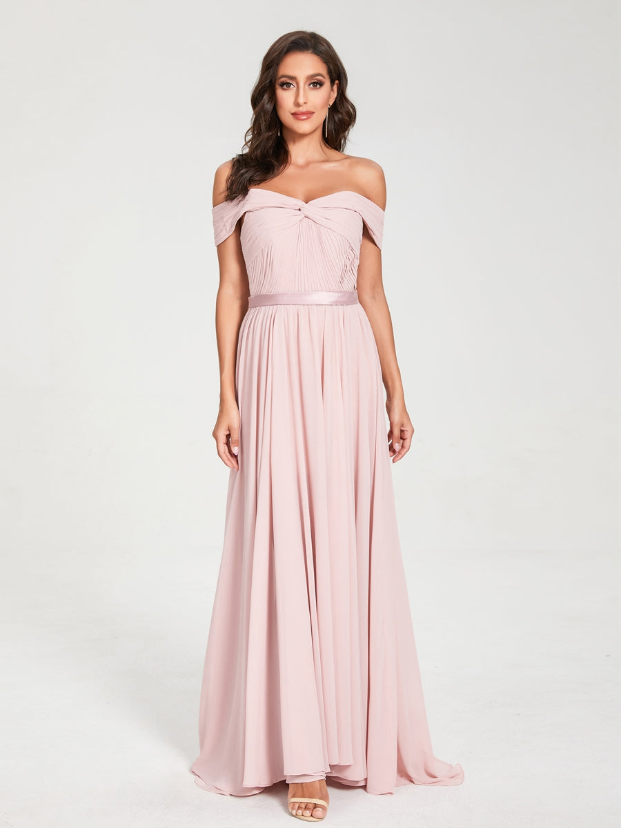 Princesa/Formato A Decote Em V Sem Mangas Até Ao Chão com Cauda/Arrastar Vestidos de Dama de Honra