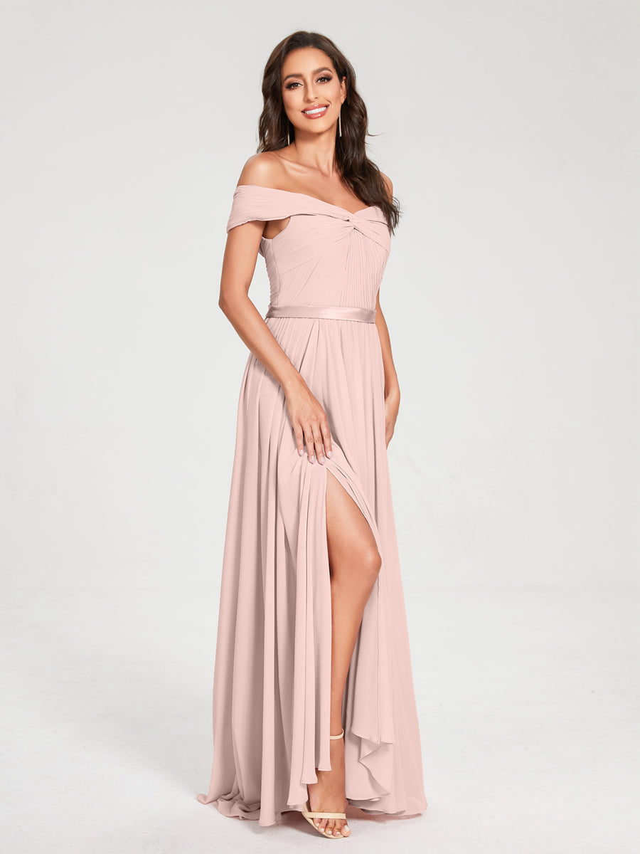 Princesa/Formato A Decote Em V Sem Mangas Até Ao Chão com Cauda/Arrastar Vestidos de Dama de Honra