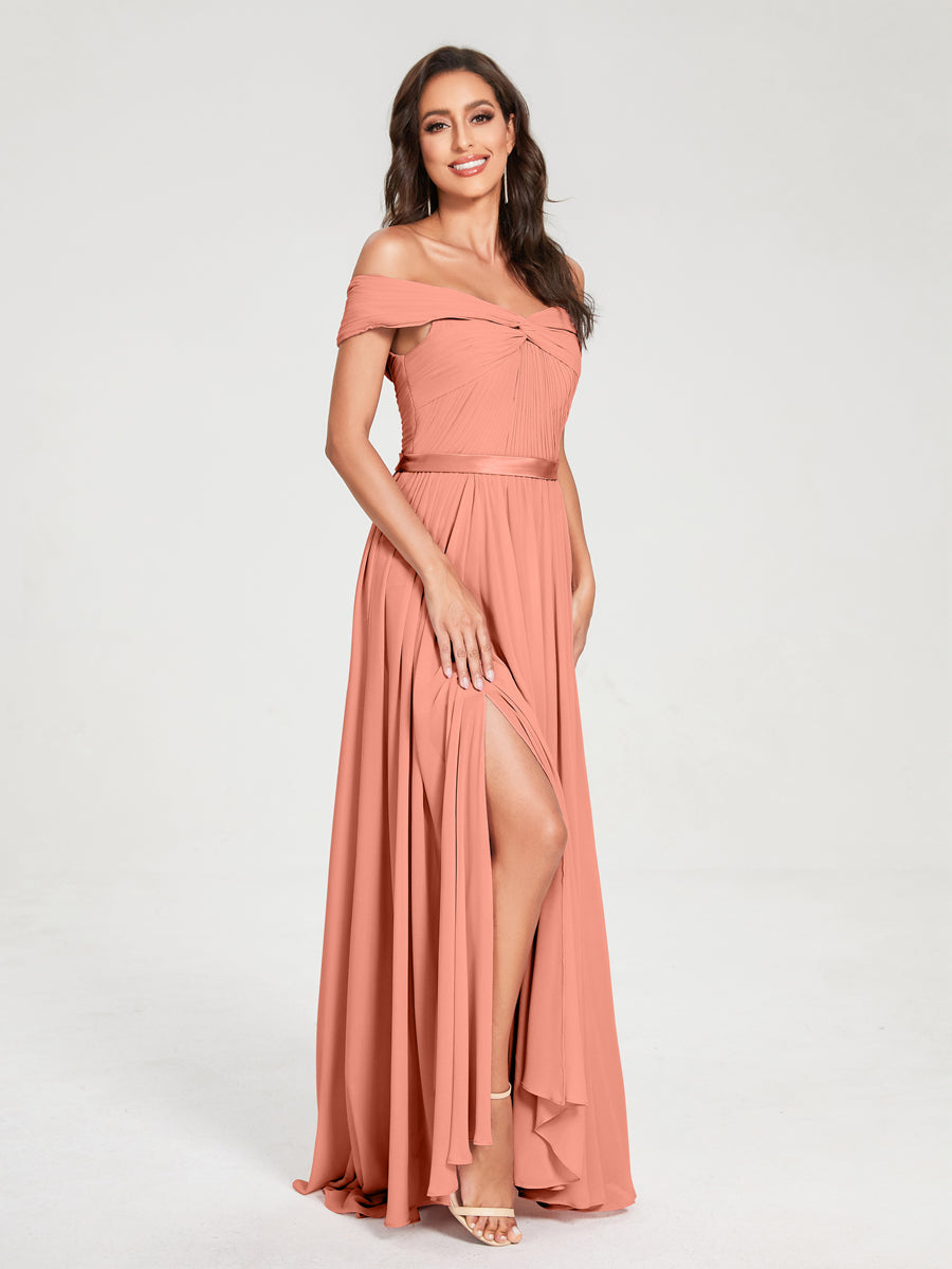 Princesa/Formato A Decote Em V Sem Mangas Até Ao Chão com Cauda/Arrastar Vestidos de Dama de Honra