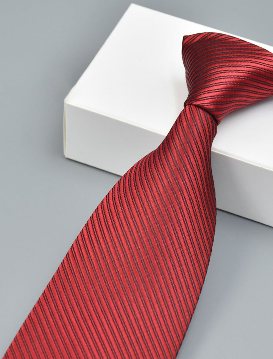 Gravata Clássica de Cor Sólida para Homens