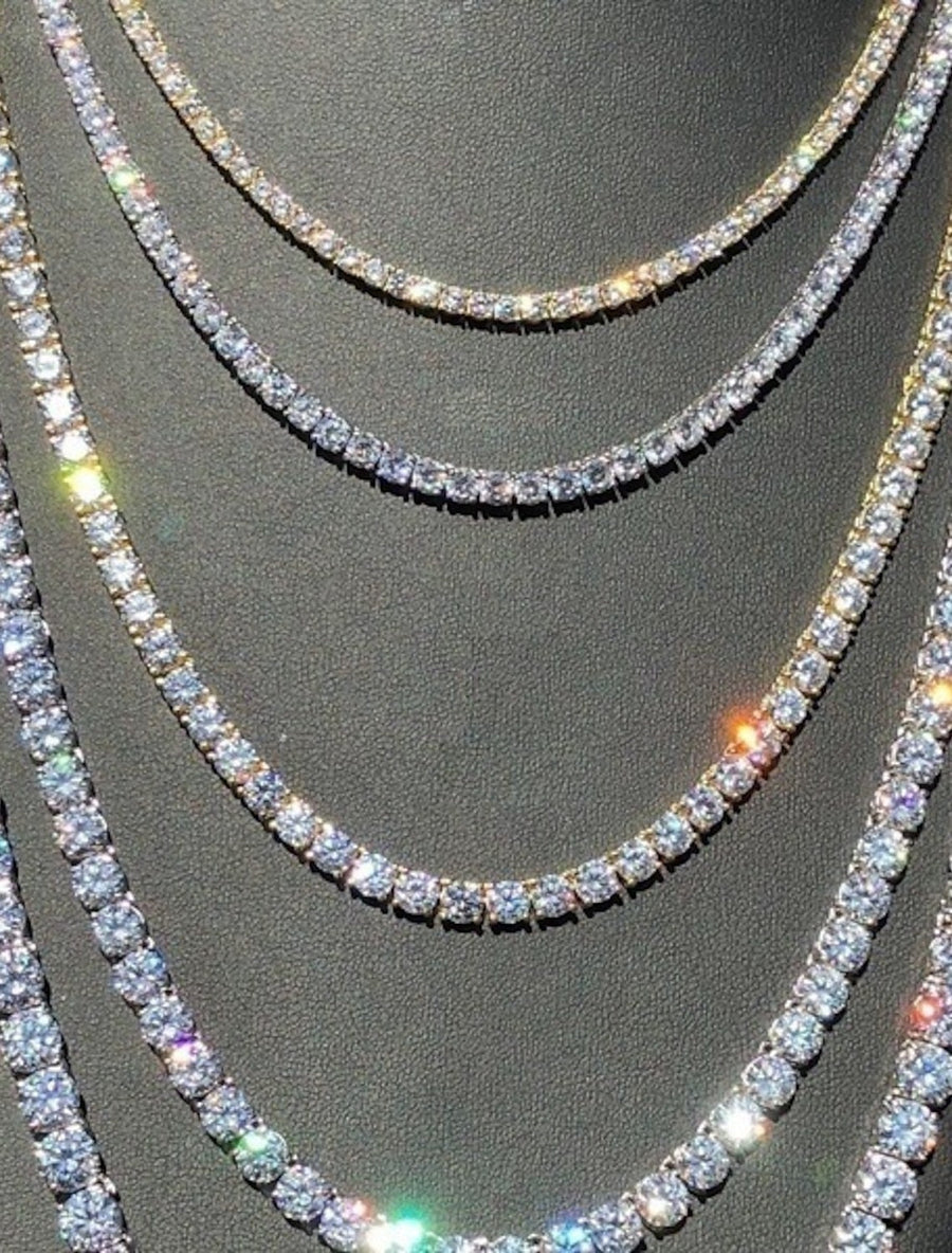 Colar de Corrente para Homens com Strass