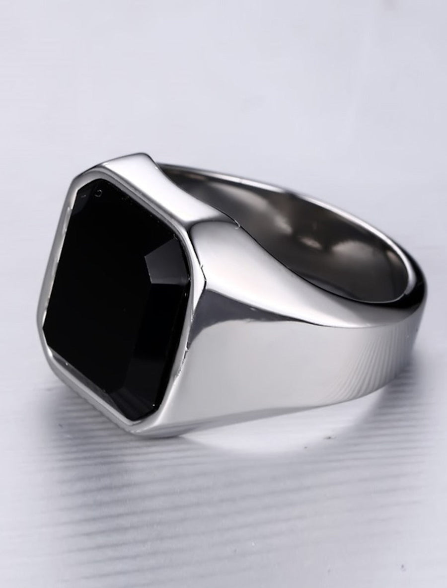 Anéis de Corte Esmeralda Casuais para Homens do Dia a Dia