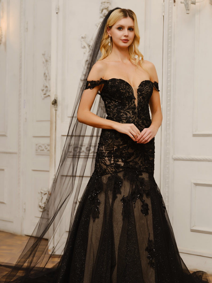 Véus de Noiva Longos em Tule com Uma Camada Lindos