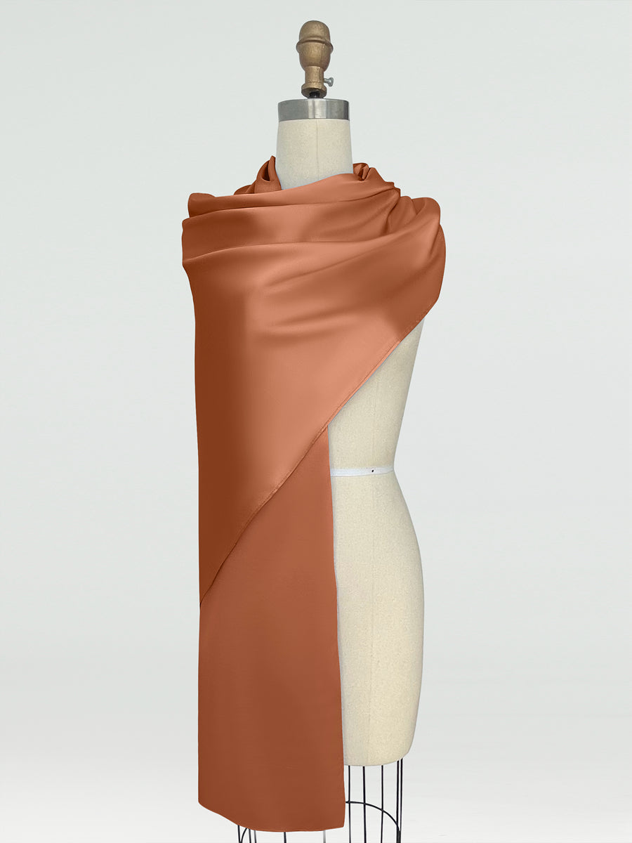 (45x225cm) Xales e Bandagens de Cetim de Seda para Mulheres