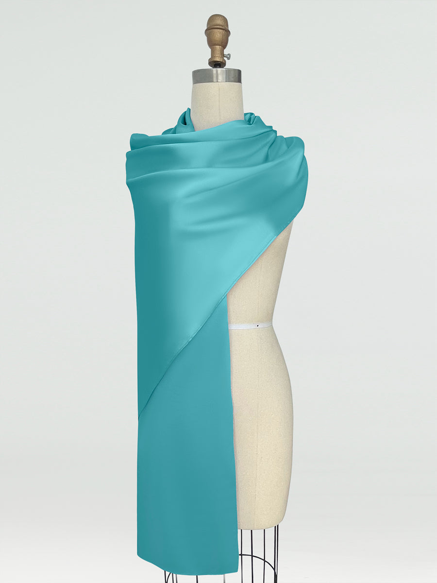 (45x225cm) Xales e Bandagens de Cetim de Seda para Mulheres