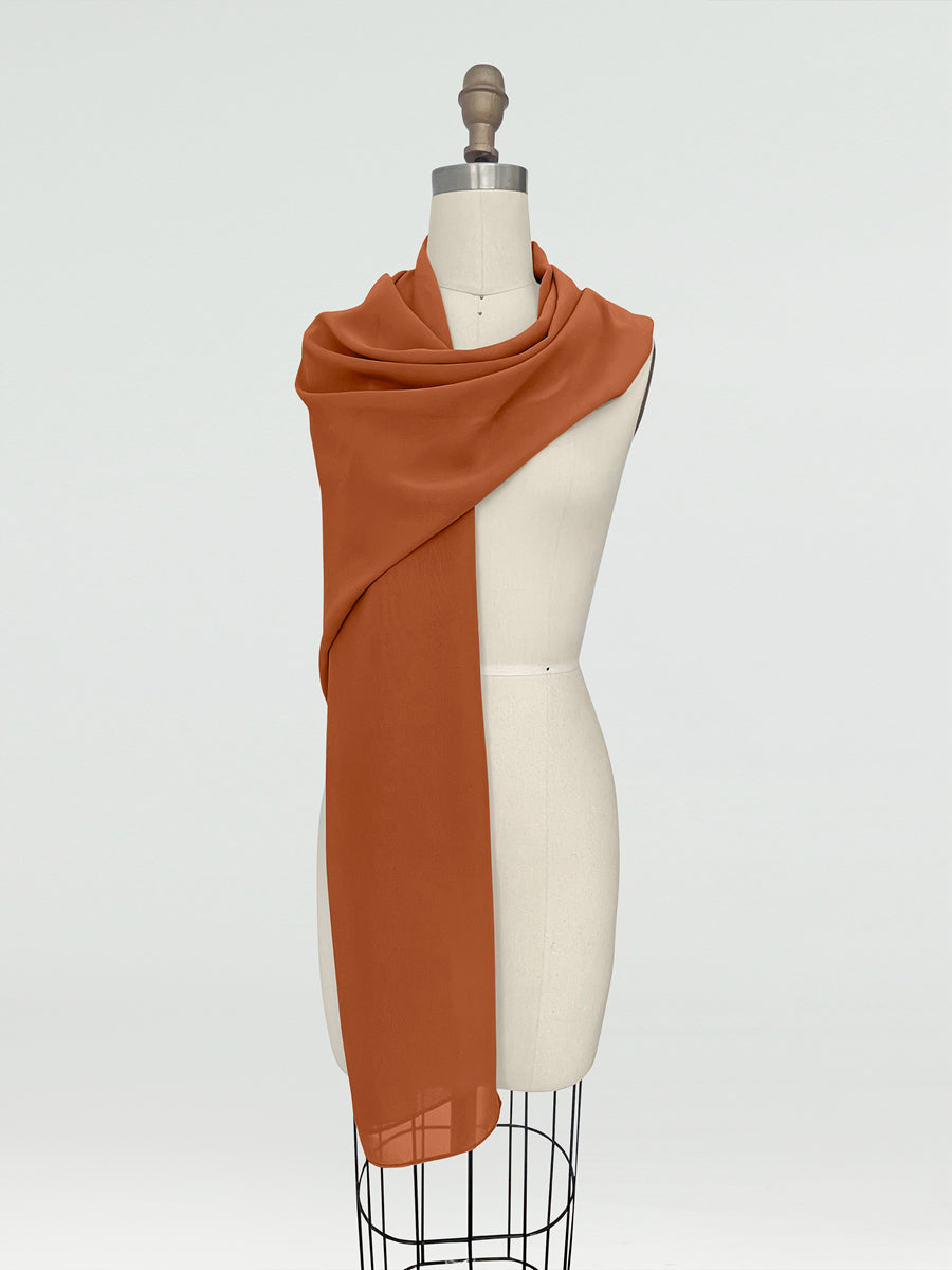 (45x225cm) Xales e Bandagens de Chiffon para Mulheres