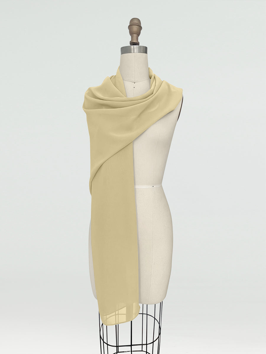 (45x225cm) Xales e Bandagens de Chiffon para Mulheres