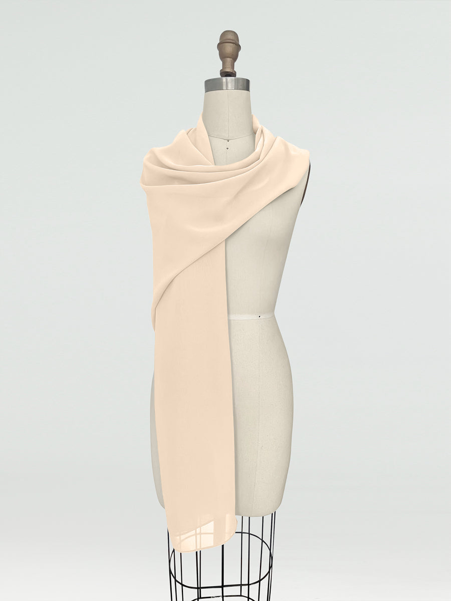 (45x225cm) Xales e Bandagens de Chiffon para Mulheres