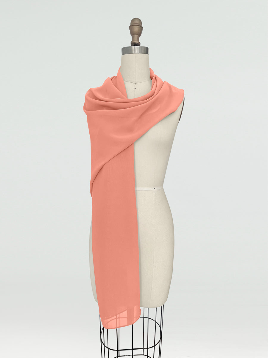 (45x225cm) Xales e Bandagens de Chiffon para Mulheres