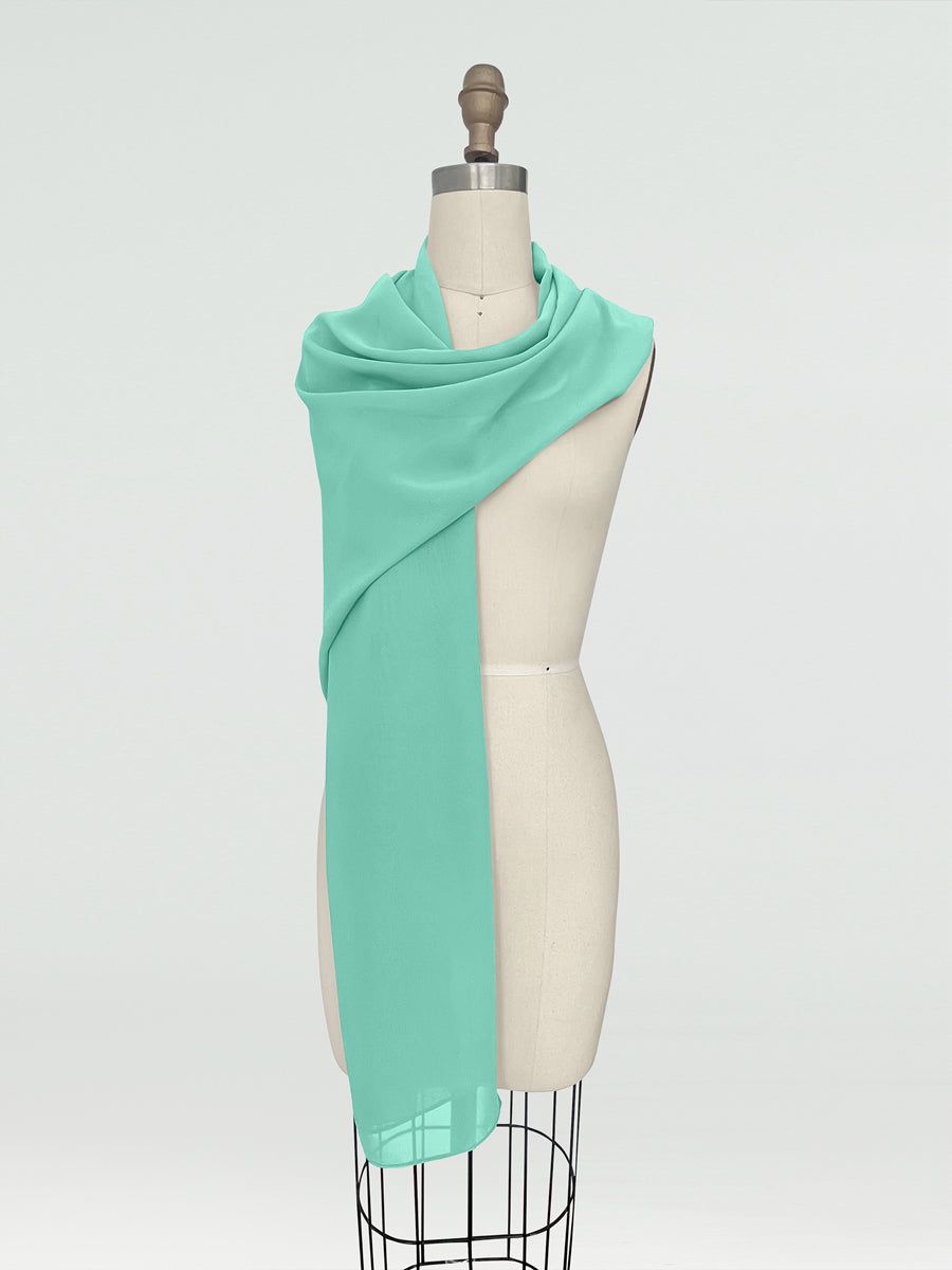 (45x225cm) Xales e Bandagens de Chiffon para Mulheres