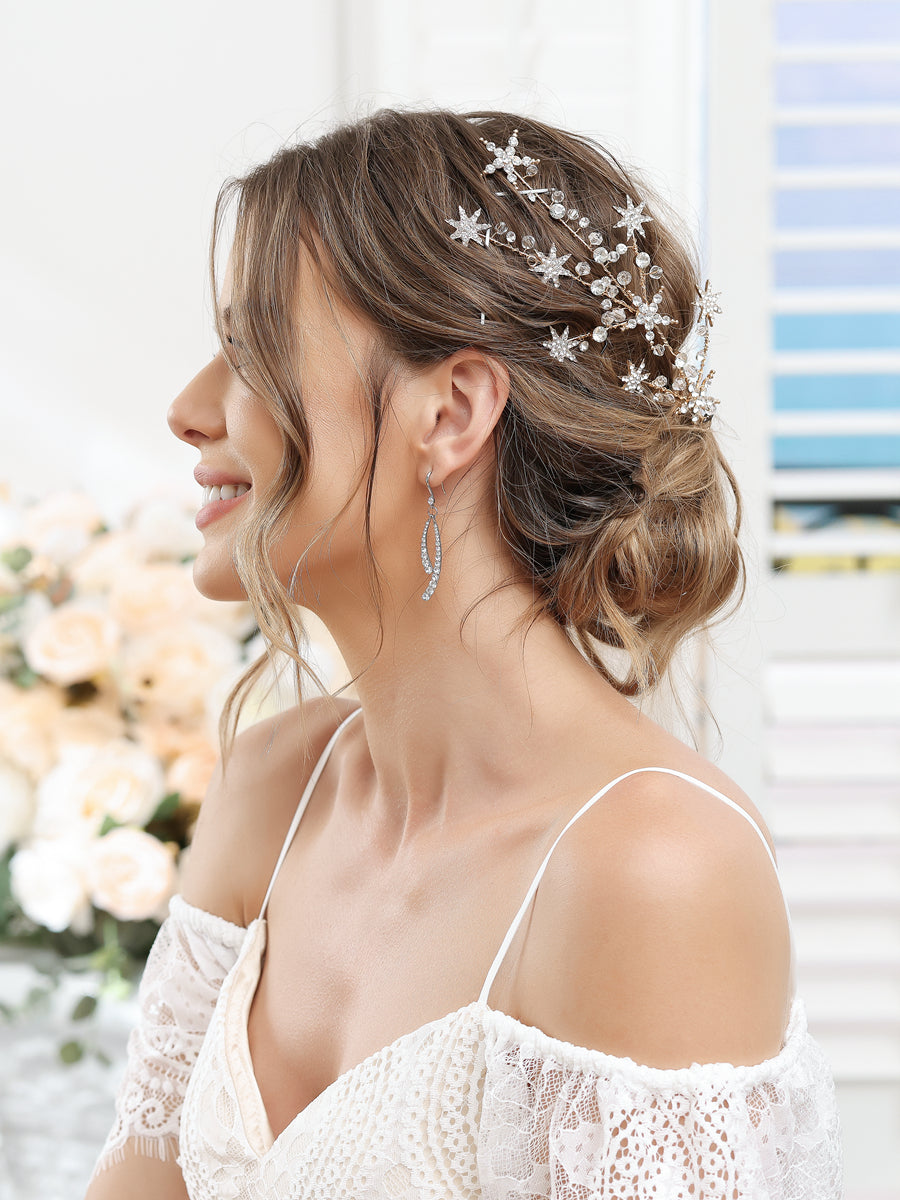 Liga Bonita com Headpieces de Strass