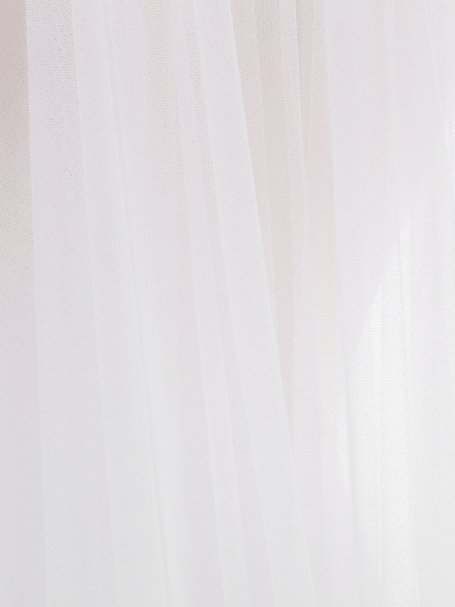 Tule Atraente de 2 Camadas com Véus de Casamento de Renda