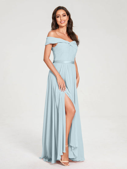 Princesa/Formato A Decote Em V Sem Mangas Até Ao Chão com Cauda/Arrastar Vestidos de Dama de Honra