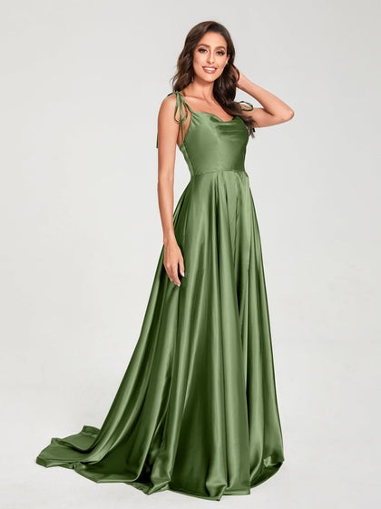 Vestidos de dama de honra em cetim verde esmeralda, vestidos
