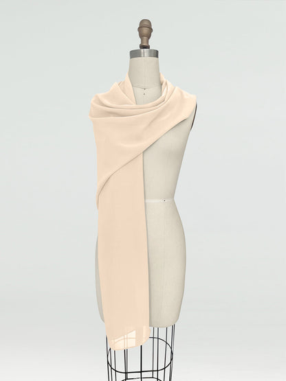 (45x225cm) Xales e Bandagens de Chiffon para Mulheres
