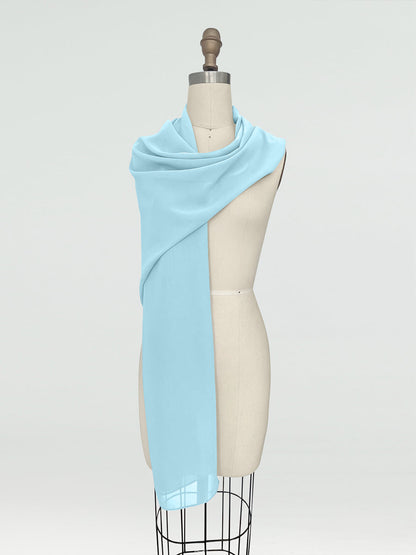 (45x225cm) Xales e Bandagens de Chiffon para Mulheres