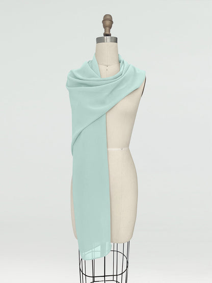 (45x225cm) Xales e Bandagens de Chiffon para Mulheres