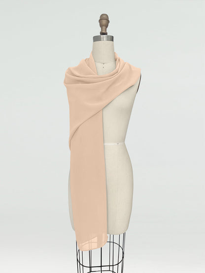 (45x225cm) Xales e Bandagens de Chiffon para Mulheres