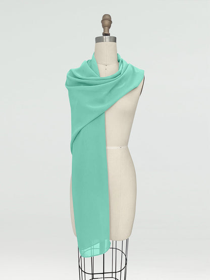 (45x225cm) Xales e Bandagens de Chiffon para Mulheres