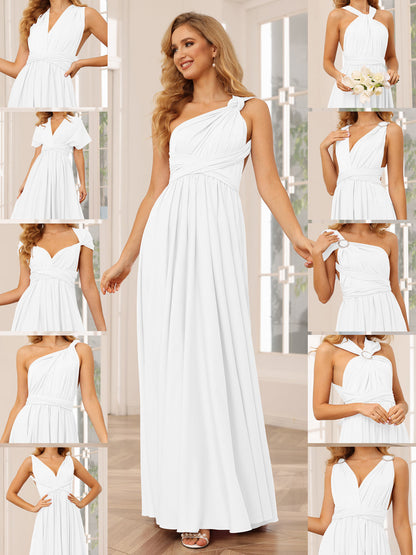 Vestidos Longos de Dama de Honra Evasê/Princesa Conversível Infinity